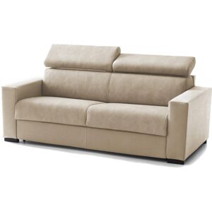 Talamo Italia Canape lit 2 places en tissu beige 140x95 cm