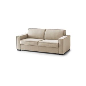 Talamo Italia Canape lit 2 places en tissu beige 140x95 cm