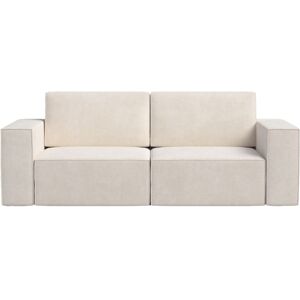 Hannun Canape-lit 2 places en tissu beige