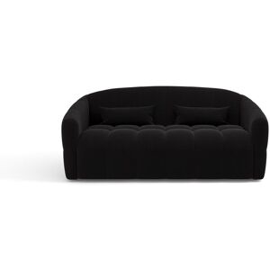 Sia Home Canape convertible express dunlopillo velours noir 140cm