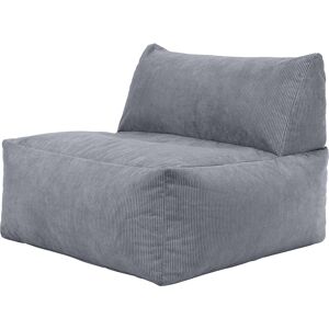 Icon Pouf chauffeuse modulable velours côtelé gris Gris 88x65x88cm