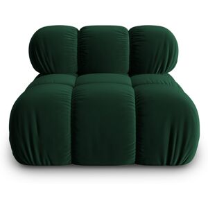 Micadoni Home Chauffeuse en tissu velours vert bouteille