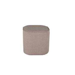 ebuy24 Pouf cube en tissu boucle beige