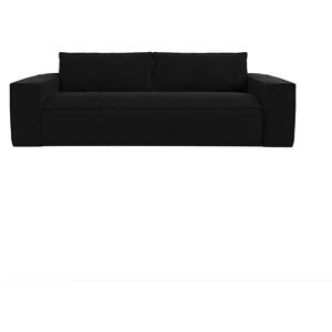 Sia Home Canape convertible express dunlopillo velours noir 140cm