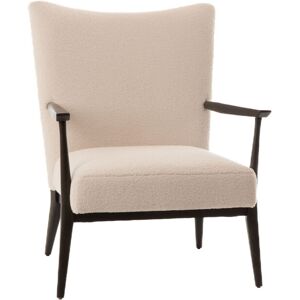 Hellin Fauteuil scandinave en tissu bouclette