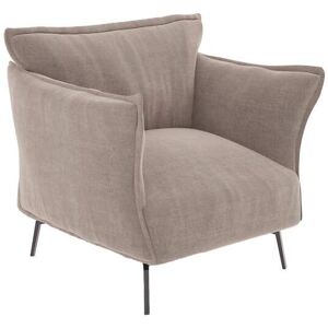 Sia Home Fauteuil velours taupe - Publicité