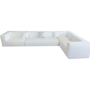 MX HOME Housse Lin naturel pour canape-Taille 5/6 places angles