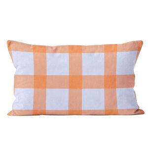 Coast And Valley Coussin vichy velours bleu orange 40x67cm