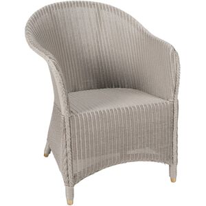 Fauteuil laqué en Lloyd Loom gris cendre