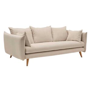 CAMIF Canape velours côtele Beige 4 places