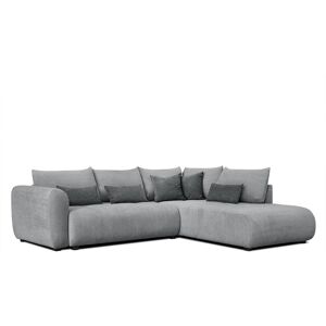 Courtois Laville Canapé d'angle droit 5 places gris avec le couchage - Publicité