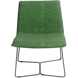 Made in Meubles Fauteuil en tissu vert 62 cm