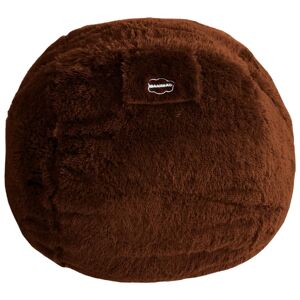 Bananair Pouf geant fausse fourrure chocolat 120 cm