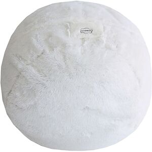 Bananair Pouf geant fausse fourrure blanc 160 cm