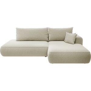 Selsey Canape d'angle avec fonction de couchage en chenille creme