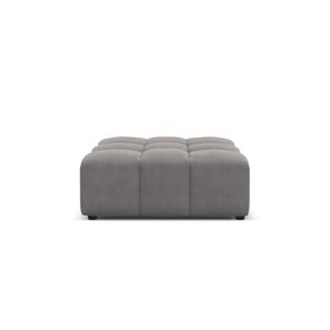 CXL by Christian Lacroix Pouf en tissu velours gris clair