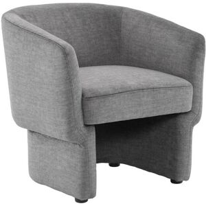 sweeek Fauteuil relax aux formes arrondies gris fonce