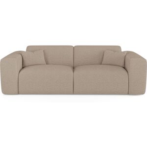 Sia Home Canape convertible express dunlopillo 160cm tissu bouclette taupe