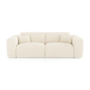 Sia Home Canape convertible express dunlopillo 140cm velours côtele creme