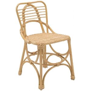 Kok Maison Chaise enfant en rotin beige