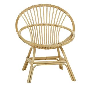 Kok Maison Fauteuil en rotin beige Beige 70x81x79cm