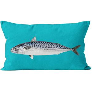 Artpilo Coussin decoration mer velours bleu Bleu 67x40cm