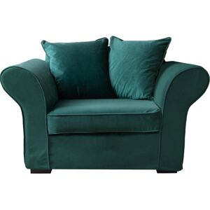 Happy Garden Fauteuil 1,5 places en velours vert emeraude