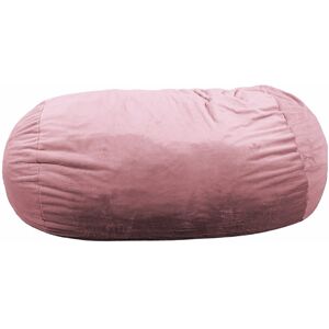 Bananair Pouf long geant fausse fourrure rose 160 cm