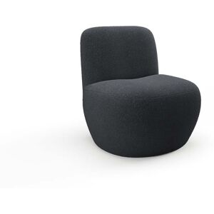 Sia Home Fauteuil en tissu bouclette gris anthracite - Publicité