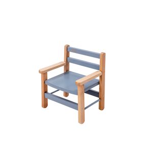 Combelle Petit Fauteuil avec accoudoirs hybride bleu gris Bleu 33x49x27cm