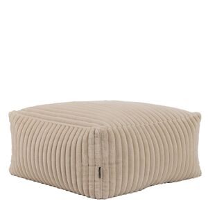 Icon Pouf modulable imitation fourrure côtelee beige