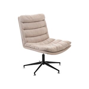 AMADEUS Fauteuil Régina - Beige Autre Tissu Amadeus 64x79 cm