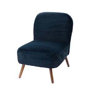 AMADEUS Fauteuil bucolique luxe bleu - Autre Tissu Amadeus 80x69 cm