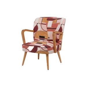 AMADEUS Fauteuil Hoani Orange - Multicolore Autre Tissu Amadeus 63x70 cm