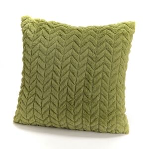 Coussin vert mousse chevron 40x40 cm -  Carré Polyester Amadeus 40x8 cm - Publicité