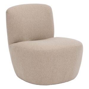 Atmosphera Fauteuil chauffeuse tissu chiné Beige - Publicité