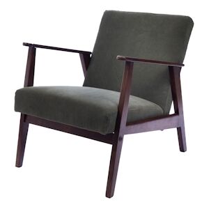 Fauteuil William   Olive -  Vert Autre Tissu Amadeus 80x65 cm - Publicité