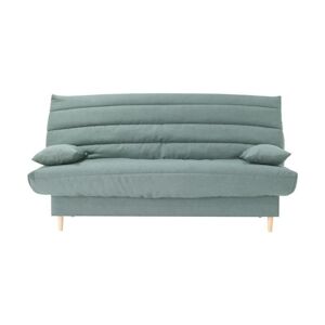 Clic clac 3 places LIV 20 - Tissu Soro vert amande - Couchage 125x190 cm - Avec coussins - L193 x P95 x H93 cm AUCUNE