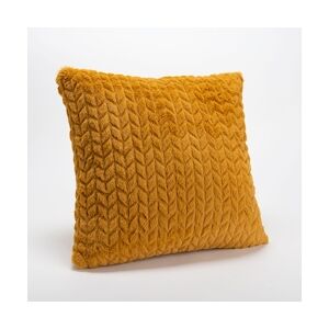 AMADEUS Coussin Chevron camel - Jaune Carré Polyester Amadeus 40x8 cm