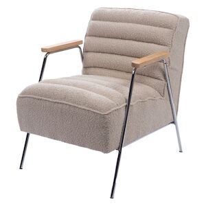 Fauteuil Hutch bouclette -  Beige Autre Tissu Amadeus 60x76 cm - Publicité