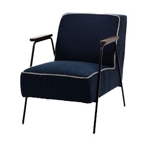 Fauteuil Huggy uni bleu -  Autre Tissu Amadeus 60x76 cm - Publicité