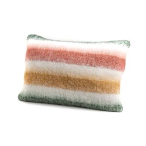 AMADEUS Coussin rayures Mohair 40 x 60 cm - Multicolore Rectangle Acrylique Amadeus 40x8 cm