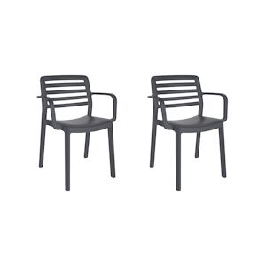 Resol GARBAR WIND Fauteuil Intérieur, Extérieur Set 2 Chocolat