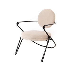 AMADEUS Fauteuil Pia - Blanc Autre Tissu Amadeus 57.5x68.5 cm