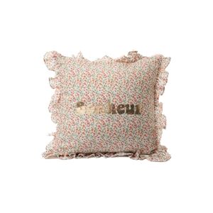 AMADEUS Coussin Bonheur Flore 45 x 45 cm - Décoré Carré Tissu Amadeus 45x10 cm