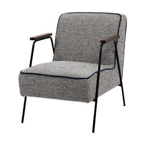 Fauteuil Huggy chiné bleu -  Autre Tissu Amadeus 60x76 cm - Publicité