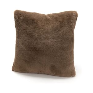 AMADEUS Coussin Luxe marron 50x50 - Carré Polyester Amadeus 50x9 cm