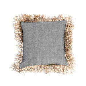 Bazar Bizar - Housse De Coussin - Cotton Bonita - Noir Naturel - 60x60