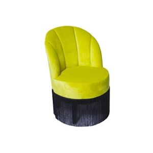 Fauteuil de restaurant Crapaud velours jaune Euro Mobilier CHR