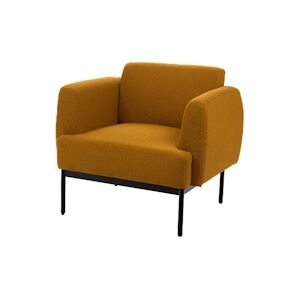 AMADEUS Fauteuil Sanna jaune - Autre Polyester Amadeus 81x70.5 cm